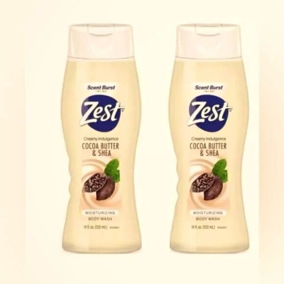 ZEST INDULGENCE Other - 🛍️ Zest Indulgence Cocoa Butter & Shea Body Wash  pack of 2 18 FL OZ 💥